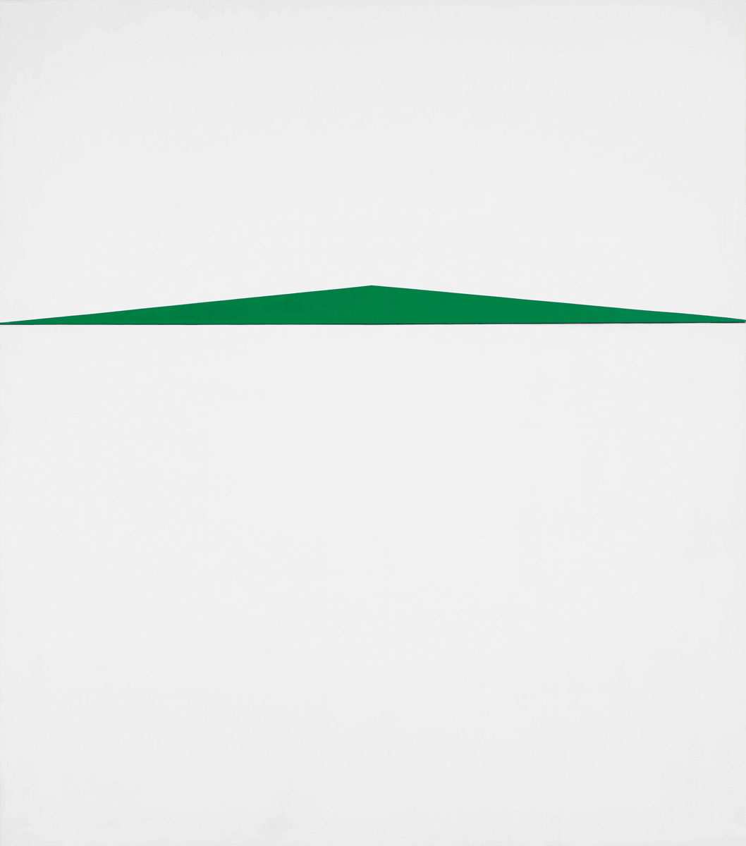 carmen herrera blanco y verde painting