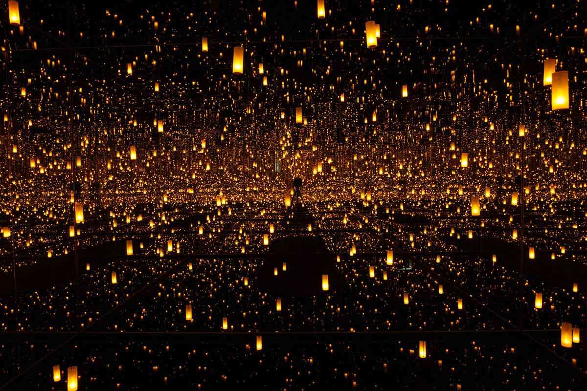 yayoi kusama infinity mirror room aftermath obliteration eternity