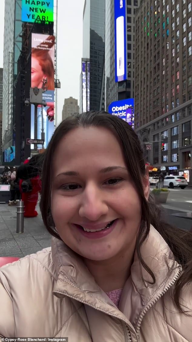 Blanchard recently recorded herself on a visit to the Big Apple