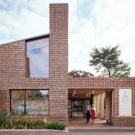 Brick facade of John Morden Centre by Mae Architects