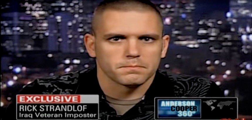 A screenshot of a CNN interview between Rick Strandlof and Anderson Cooper.