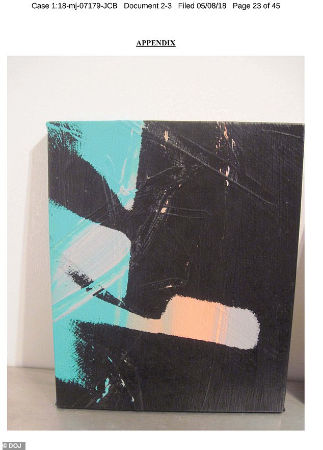 Walshe got the paintings from his friend, who had recently bought them, and convinced him that he could sell them for a good price - but then he disappeared and his friend never received any money in return for them. Pictured: One of the fake Warhol paintings