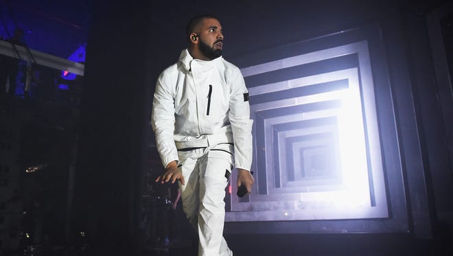 Rapper Drake performs onstage during the 2017 Adult Swim Upfront Party at Terminal 5 on Tuesday, in New York.