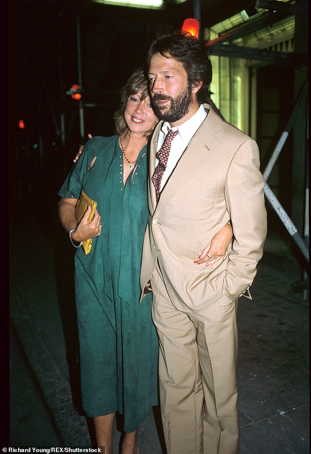 Eric Clapton and Pattie Boyd seen at Mick Jagger's 39th Birthday Party, 1982