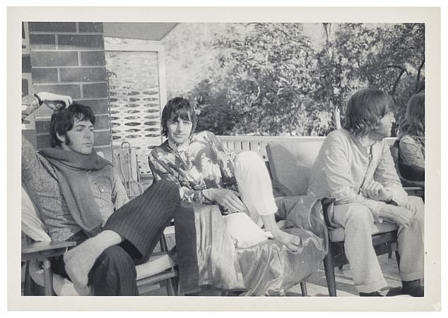A photograph taken by Boyd during the Beatles¿ stay at Maharishi Mahesh Yogi's ashram