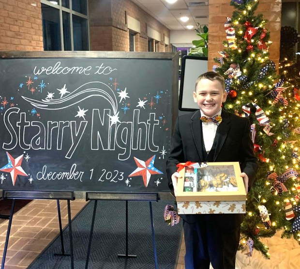 Cameron Livesay is pictured at Carroll Community College Foundation's Starry Night Gala. (Patrice Stair photo)