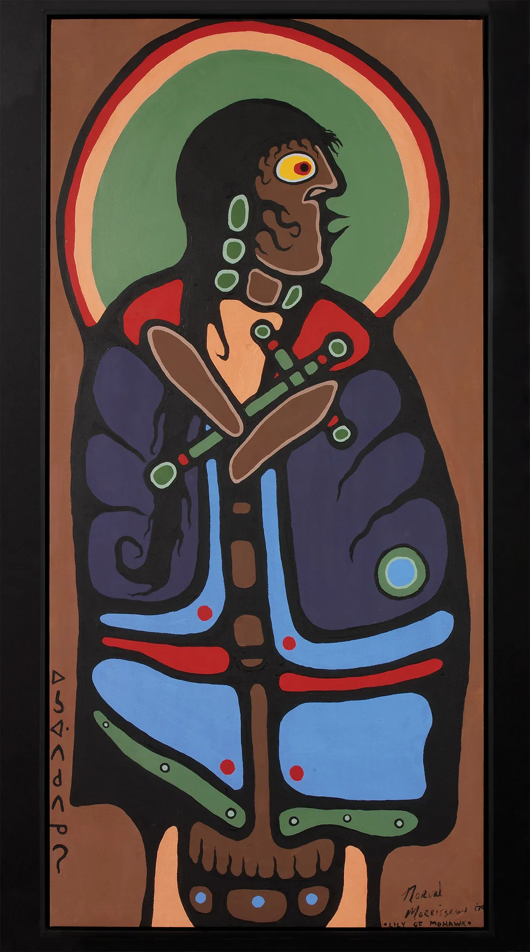 At the Smithsonian’s National Museum of the American Indian, a disputed canvas, Lily of the Mohawk, 1979, is not on display and awaits further testing.