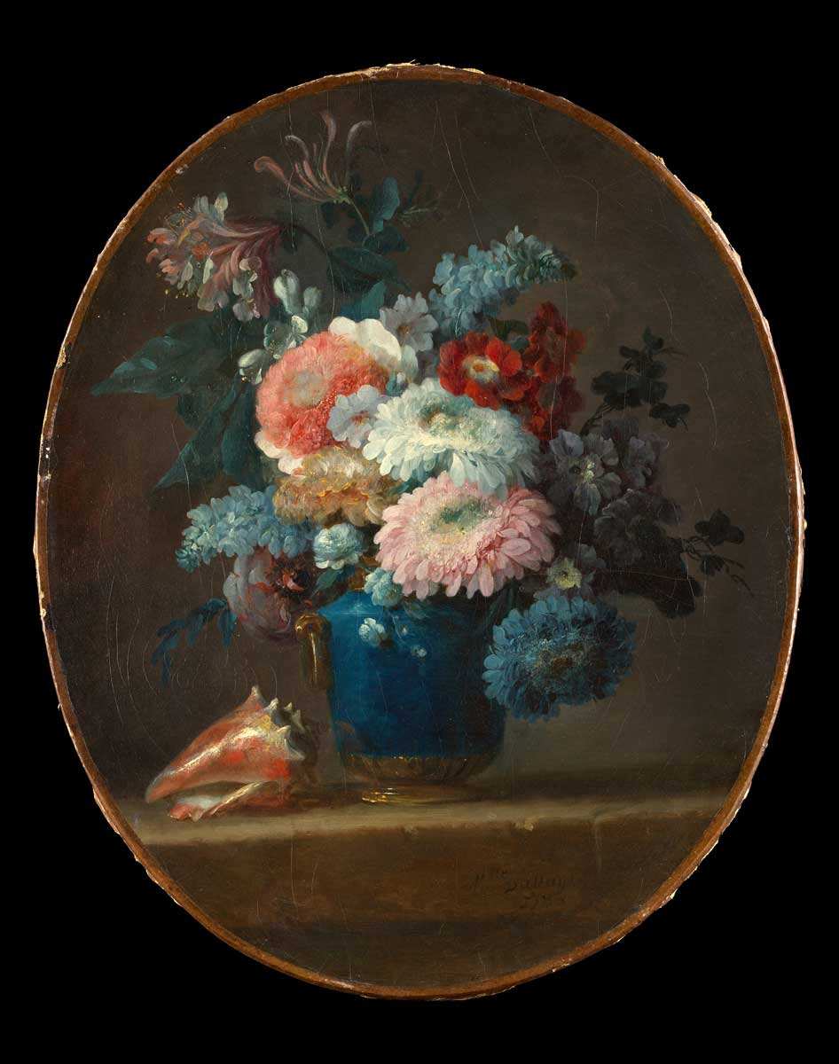 vase flowers conch shell anne vallayer coster