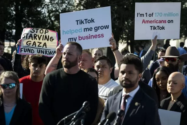 There have been protests over the potential ban on TikTok in the US