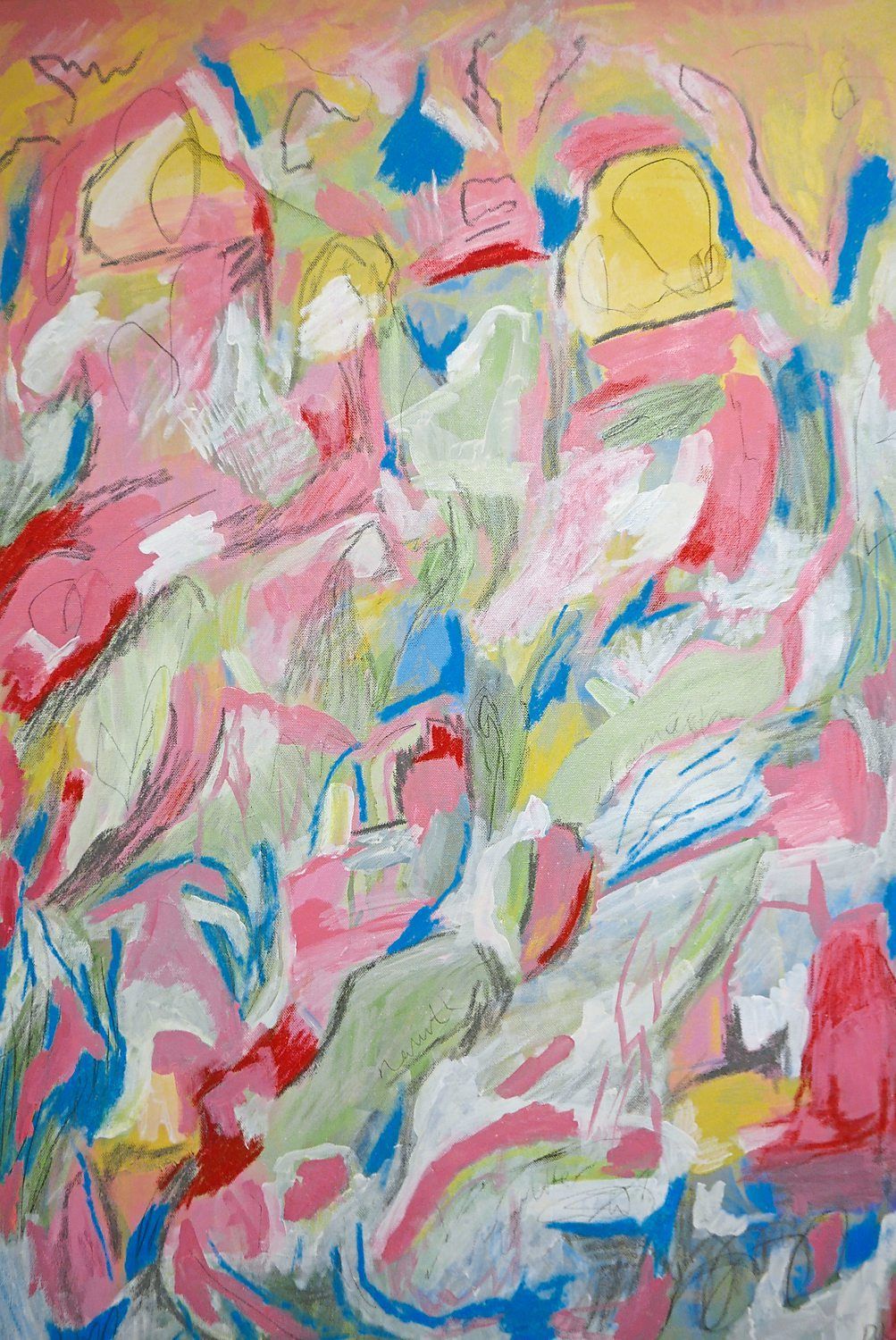 An abstract painting titled 'A Love Letter' by Dana Kaarina. Photo: Handout