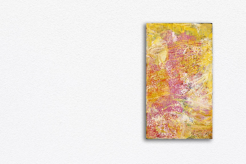 an orange painting