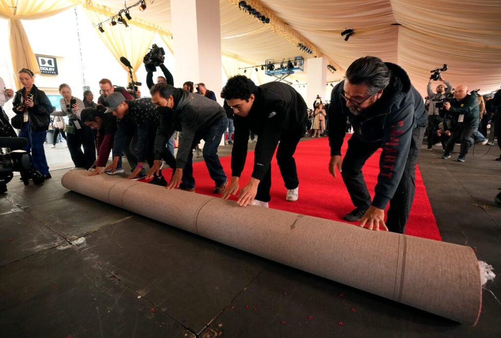Oscars red carpet