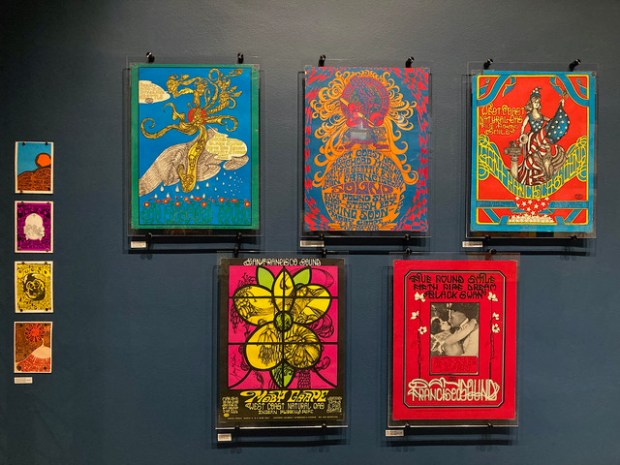 Rock posters by Mill Valley artist Donna Wallace-Cohen at the...