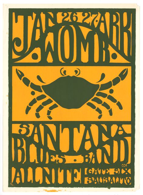 San Anselmo resident Coralie Russo's rock poster for Womb and...