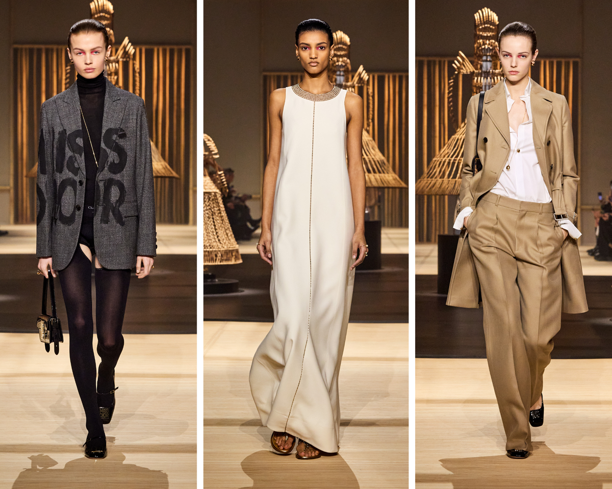 Models on the runway