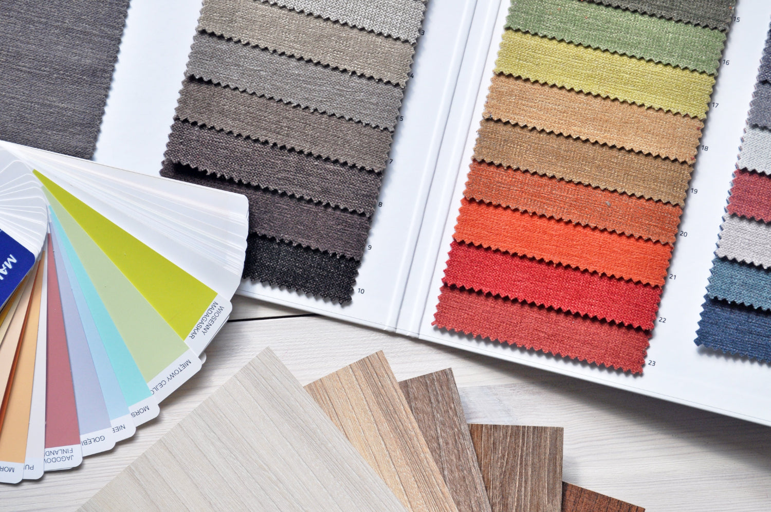 Fabric swatches for home design business that makes money online