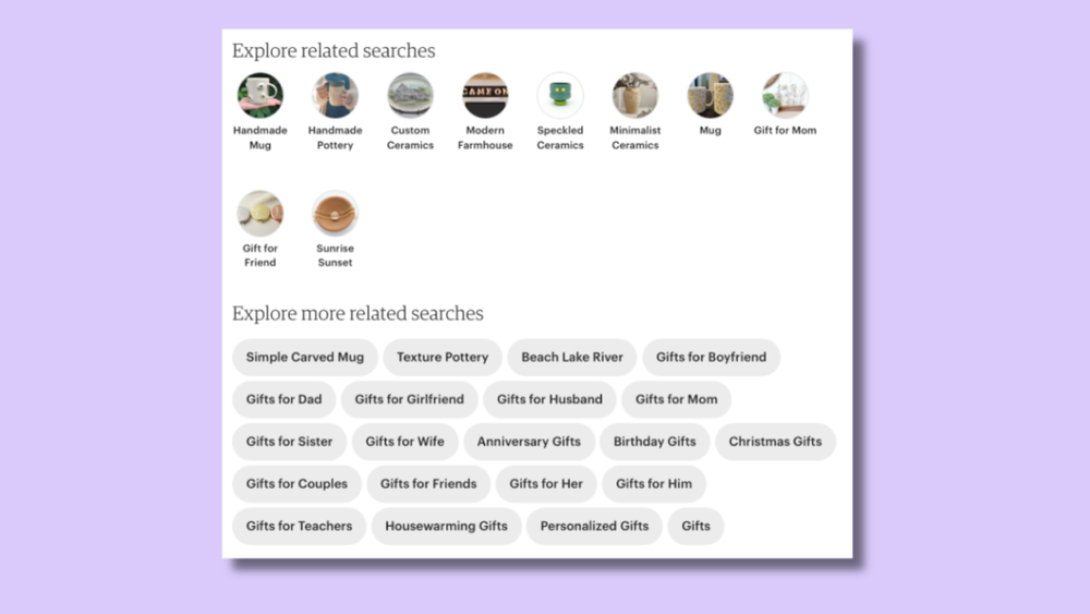 A screenshot of a search engine