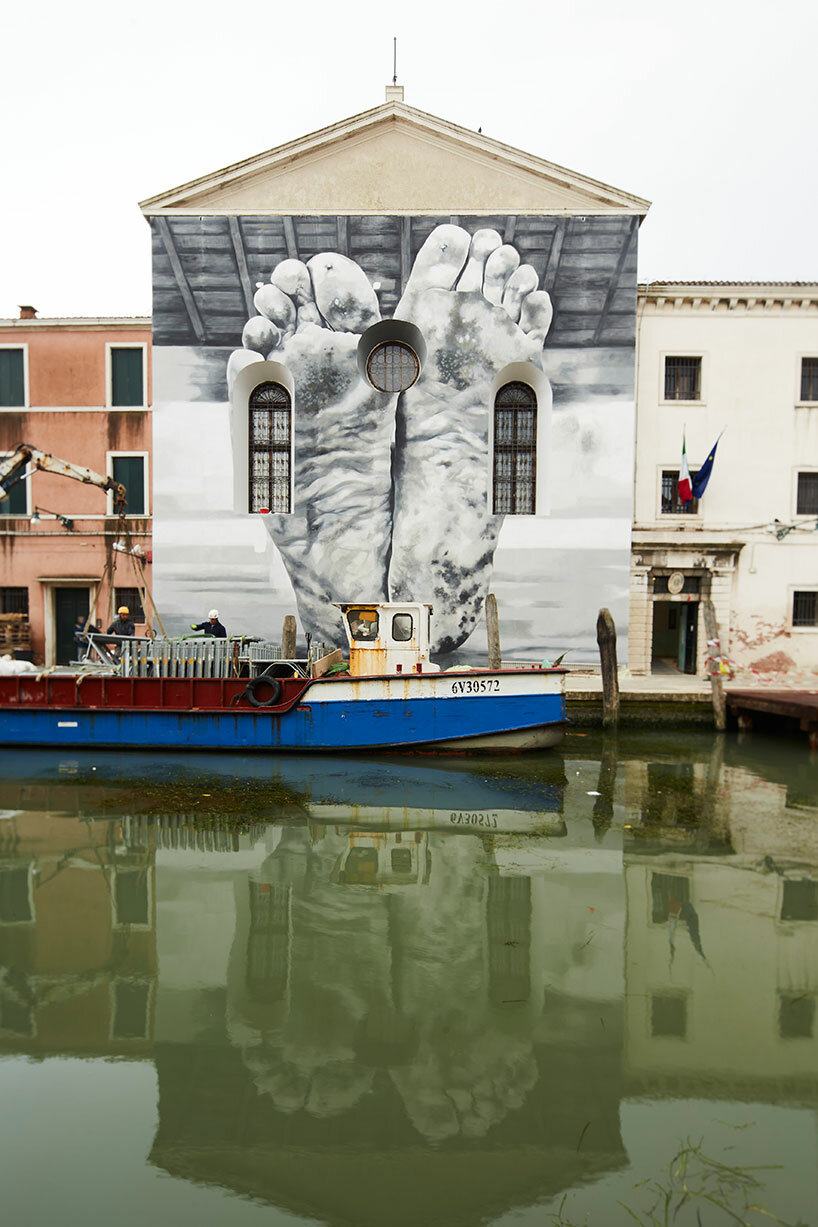 the vatican pavilion takes shape within a functional women's prison at the venice art biennale