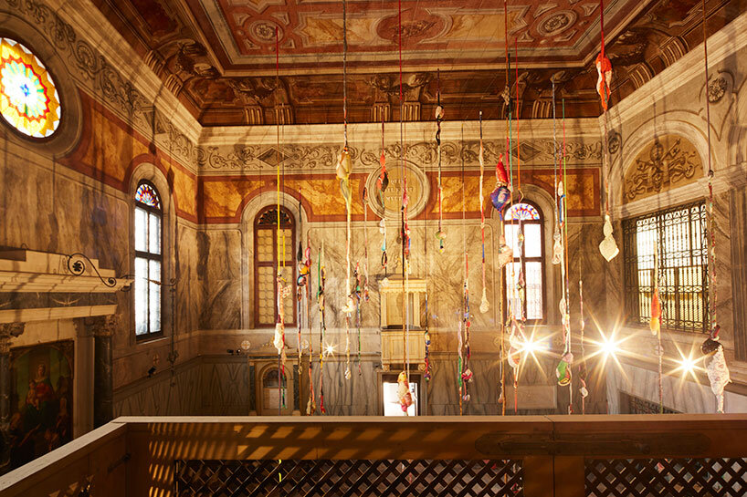 the vatican pavilion takes shape within a functional women's prison at the venice art biennale