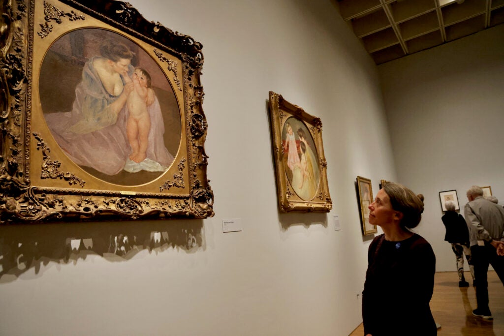 artwork hanging in the museum