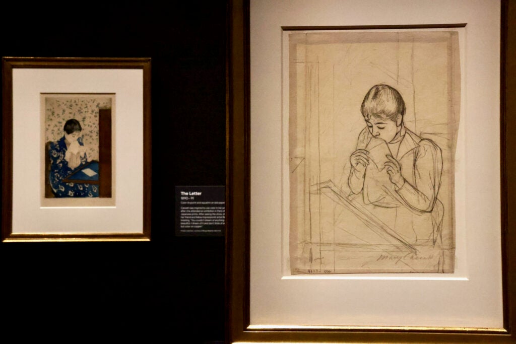 artwork hanging in the museum