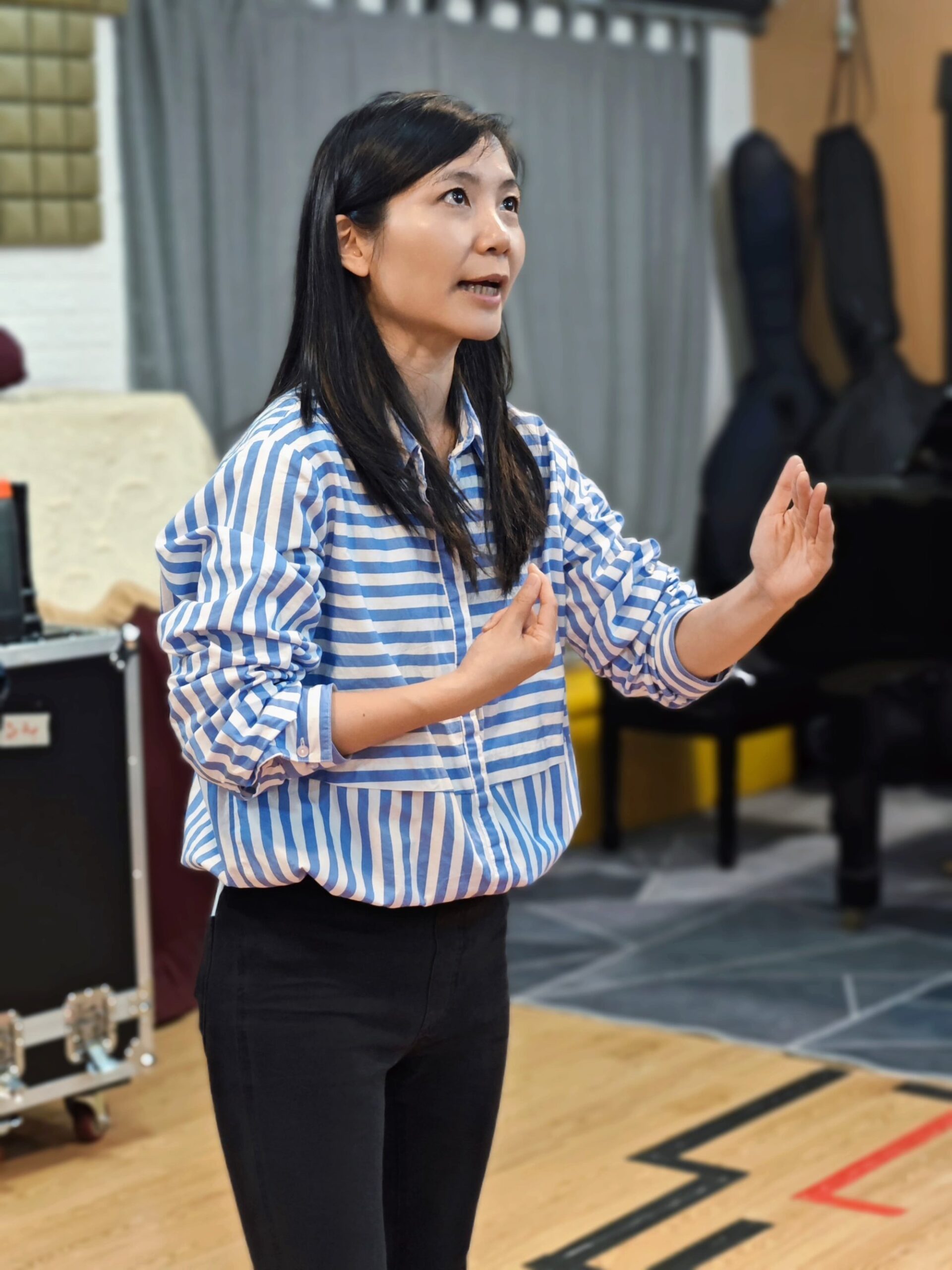 Mo Lai Yan-chi, director of The Book of Longing, during rehearsal. Photo: courtesy of Vivian Ip