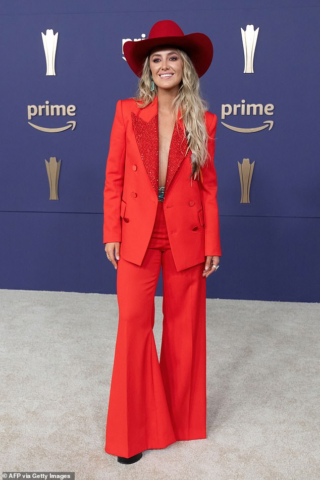 Wilson, pictured during entrances, won the honors over Kelsea Ballerini, Ashley McBryde, Megan Moroney and Kacey Musgraves