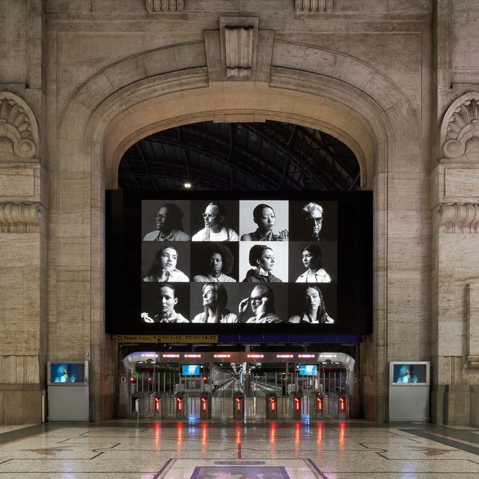a grid of cultural change makers at the exhibit