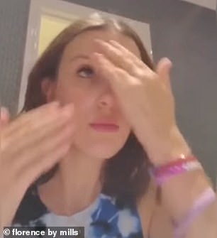After she posted the video, people questioned why no lather or suds were evident as the actress applied the face wash