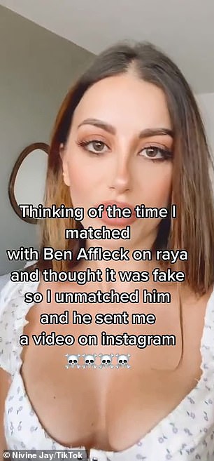 The TikTok user revealed how Ben pursued her in a  viral video