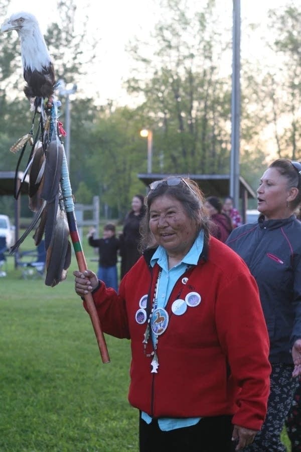 Native woman poses