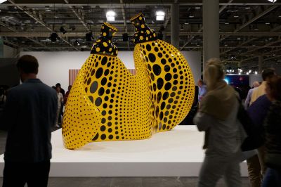 Yayoi Kusama, Aspiring to Pumpkin's Love, the Love in My Heart (2023) at Art Basel Unlimited 2024 (13–16 June 2024).