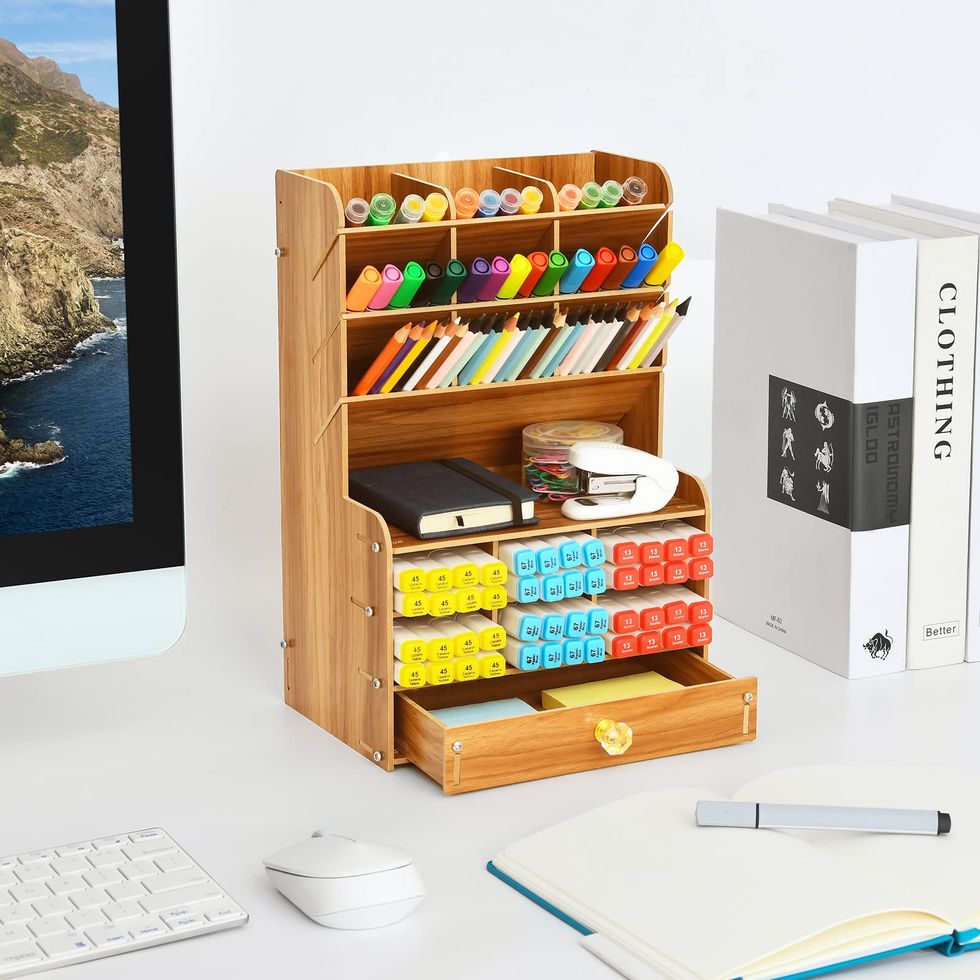 Wooden Pen Organizer 