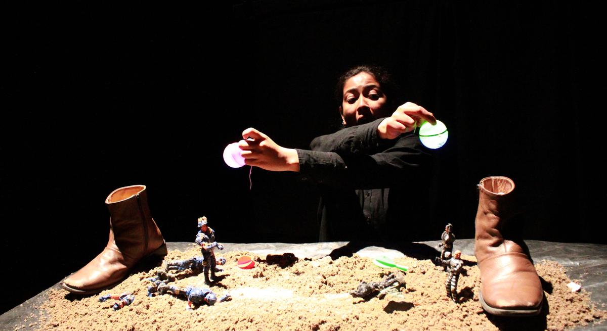 Object theatre artiste and puppeteer Choiti Ghosh.