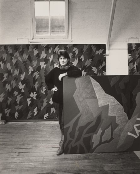 Dumbrell in her Richmond studio in the 1980s.