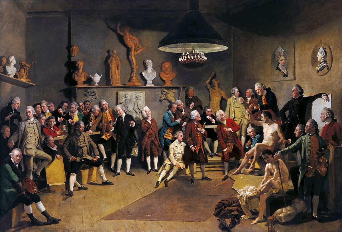 Johan Joseph Zoffany The Academicians of the Royal Academy Painting 1771