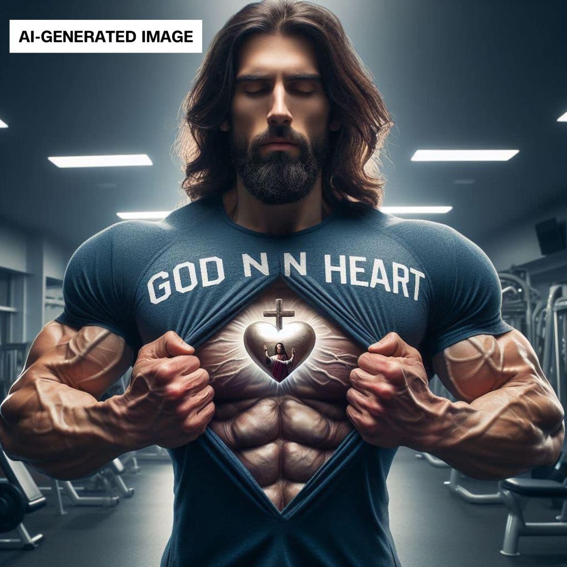 AI images of Jesus may contain details that showcase other ideals, like physical strength.