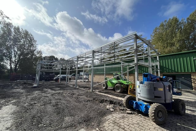 Construction of The Whisky Room under way in September.