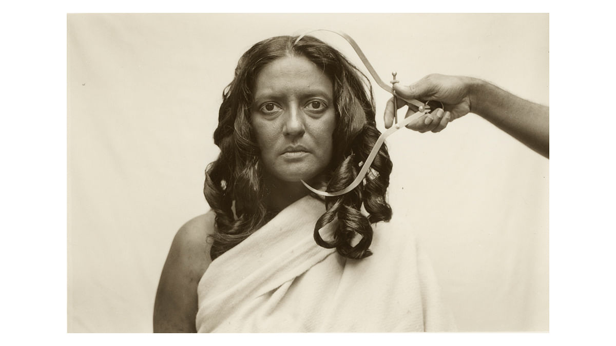 Toda H-26, Pushpamala N, c. 2004, Sepia-toned silver gelatin print. | Museum of Art and Photography, Bengaluru