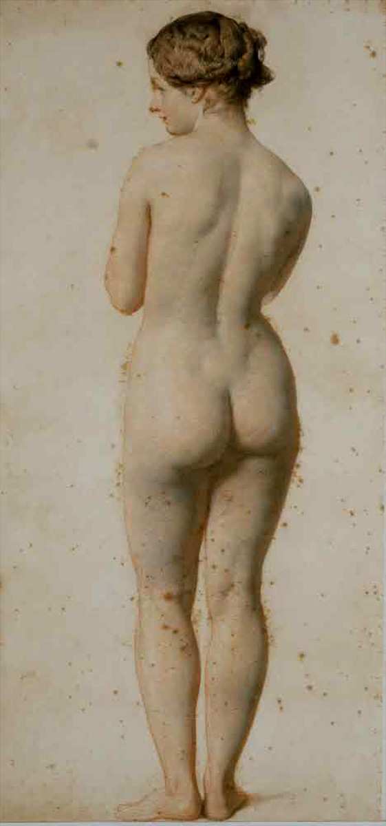 mulready standing female nude 1850s