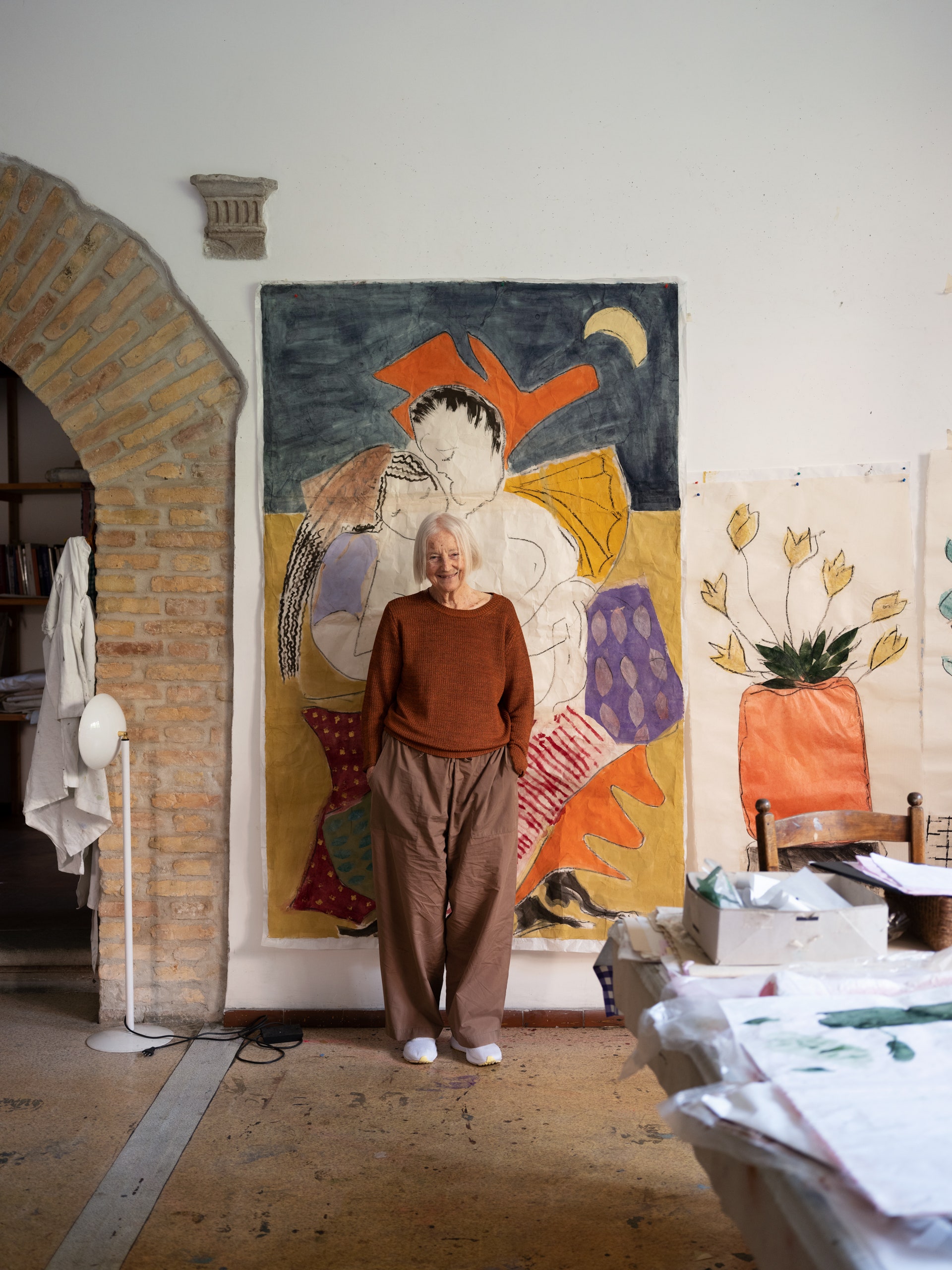 A portrait of Isabella Ducrot at her apartment in rome