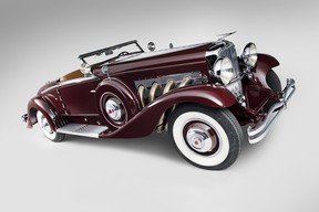 The 1935 Duesenberg Model SJ Convertible Coupe by Walker-LaGrande in the Academy of Art University collection