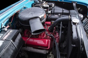 A 1956 Chevrolet convertible from the Academy of Art University collection