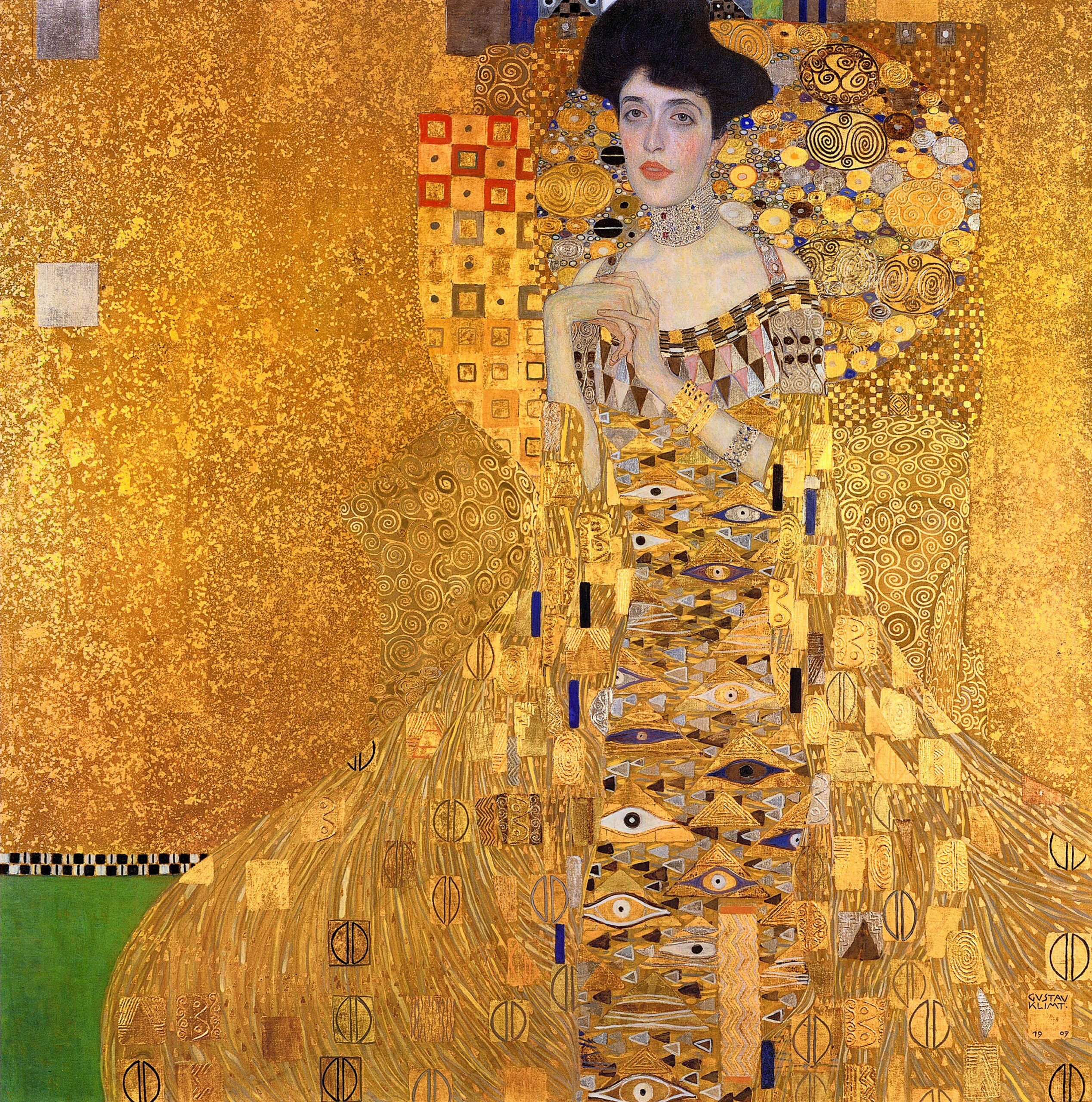 Portrait of Adele Bloch-Bauer I, 1907, by Gustav Klimt