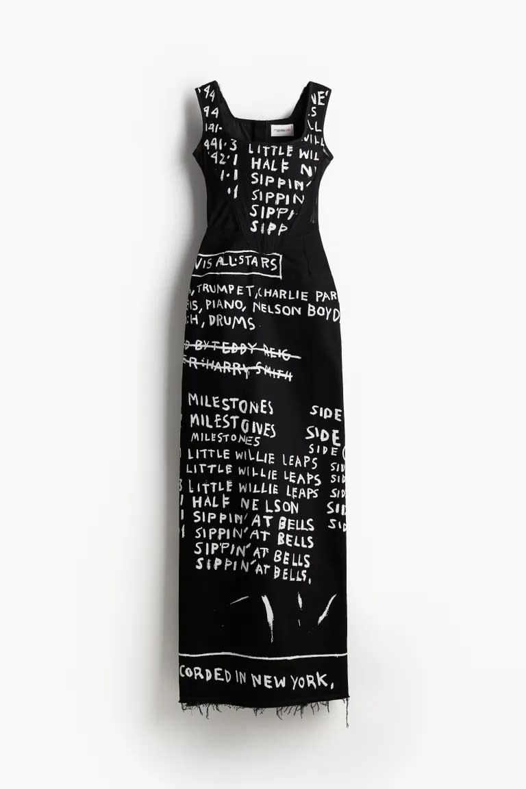 Basquiat x Ev Bravado & Téla D'Amore x H&M Long Denim Corset-Style Dress