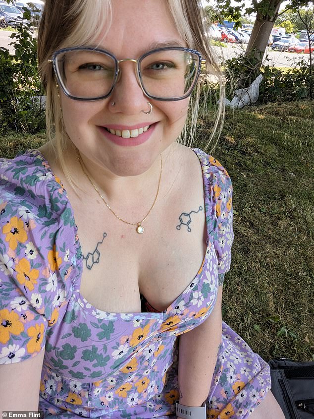 Emma Flint, 32, first came out as abrosexual, she was greeted with friends who questioned if it 'was even a label' and claimed that 'it didn't sound real'