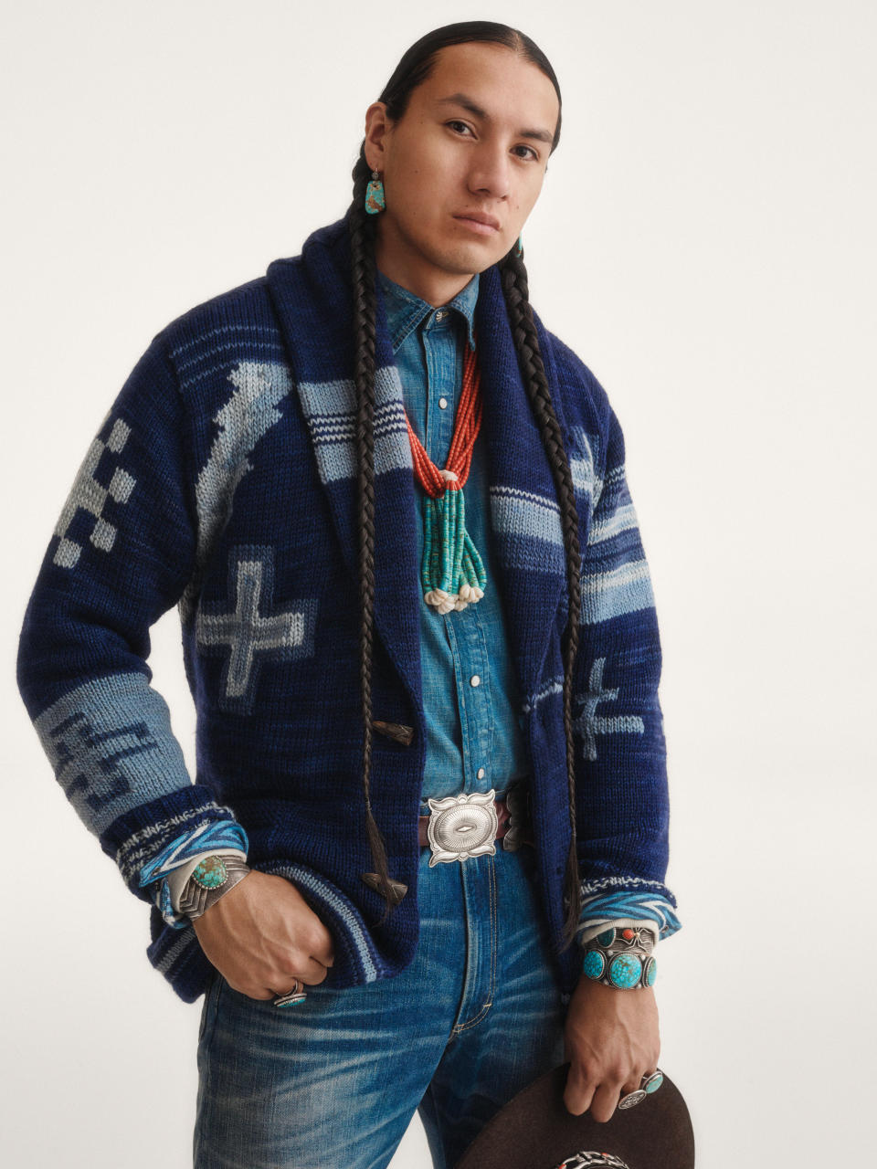 A look from the Polo Ralph Lauren x Naoiomi Glasses “Denim Daydream” collection.