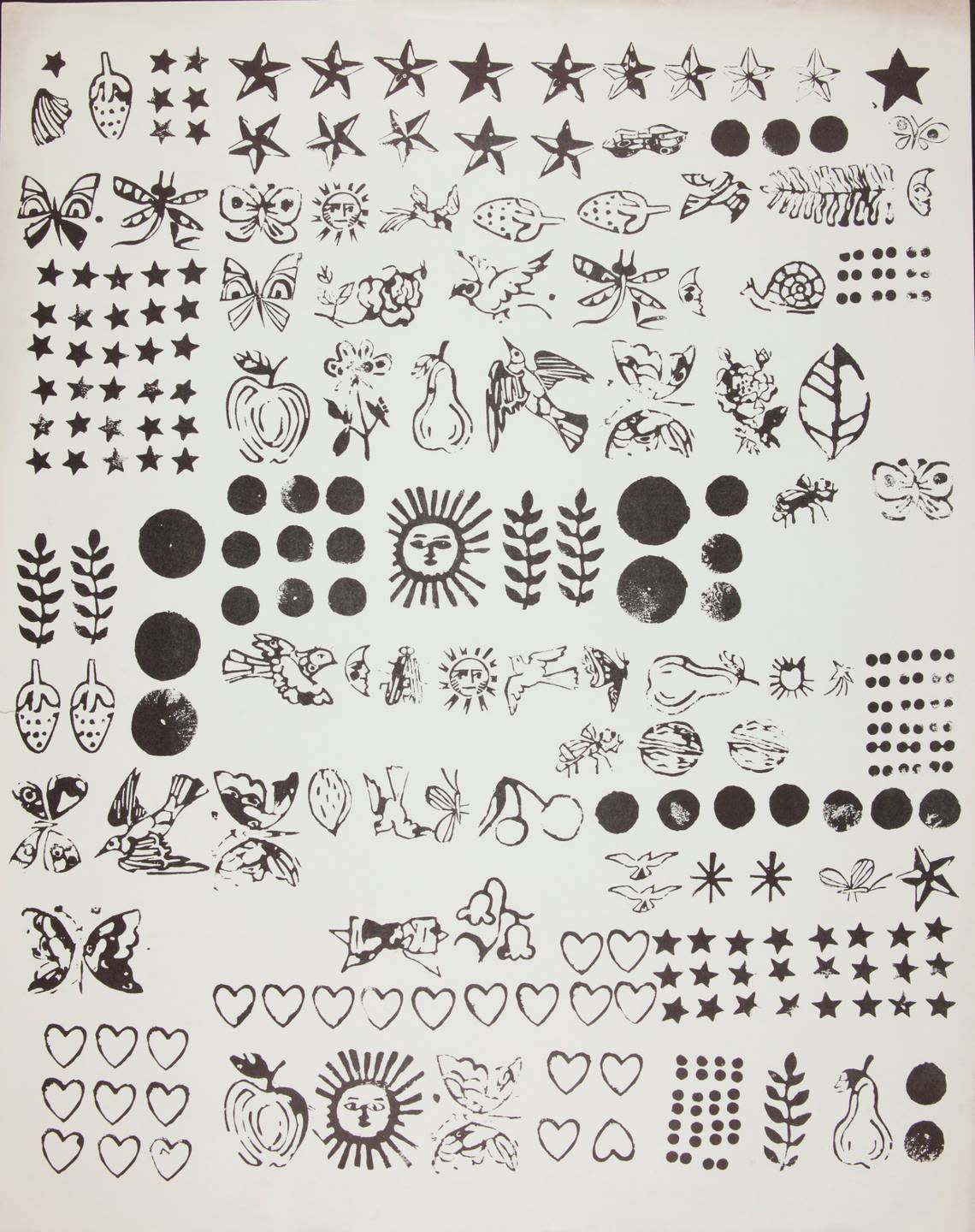 Andy Warhol, Wrapping Paper, 1959. Offset lithograph on paper, 29 x 23 inches inches.