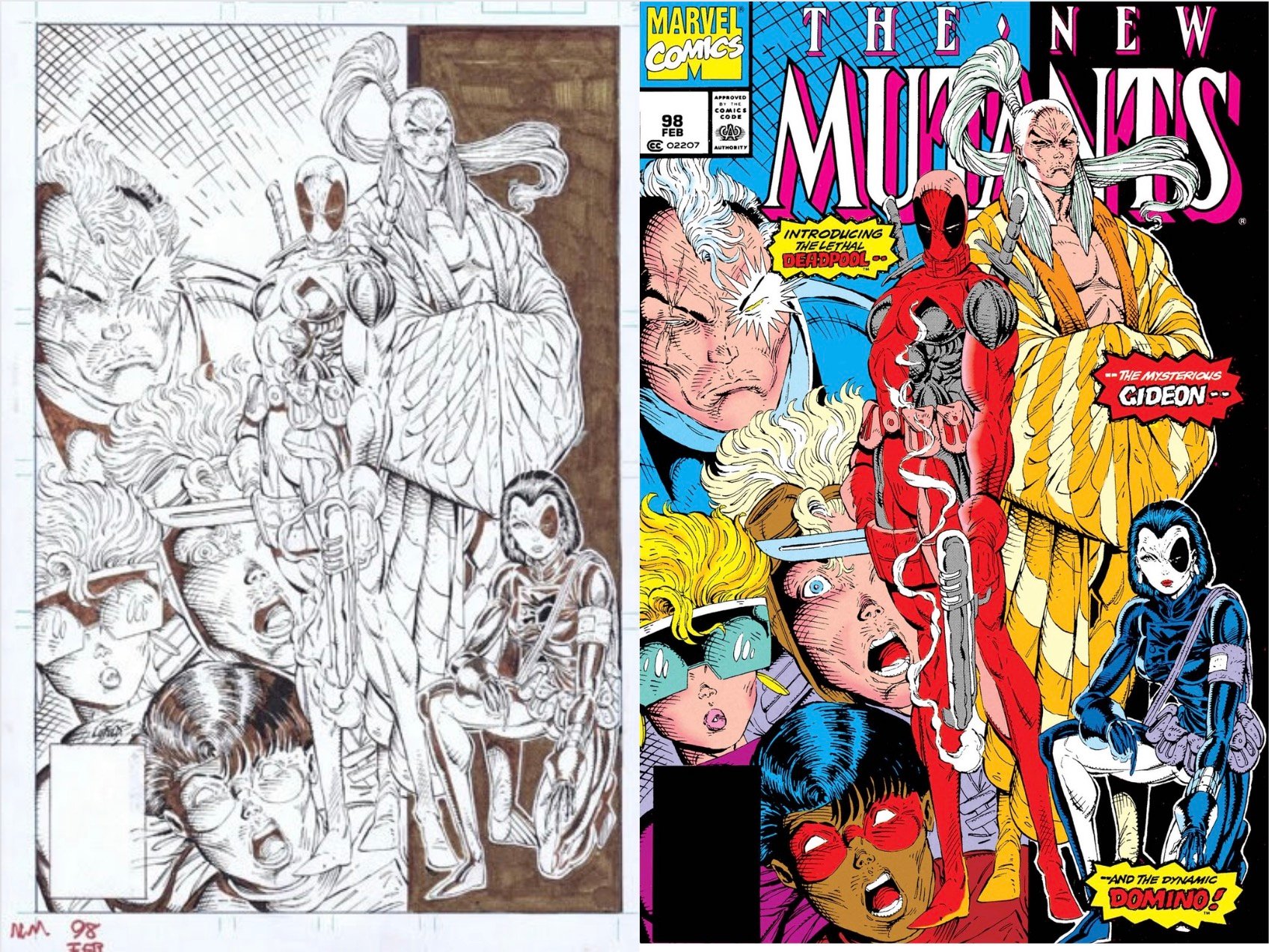 New mutants 98 side by side