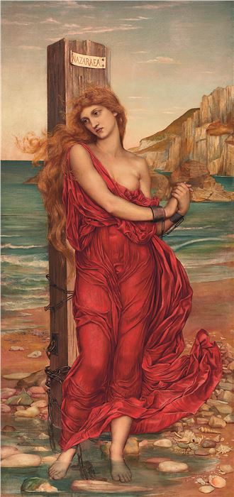 Evelyn De Morgan, The Martyr (Nazuraea), 1880. Southwark Heritage Centre, London.